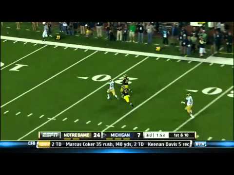 Notre Dame at Michigan - Football Highlights