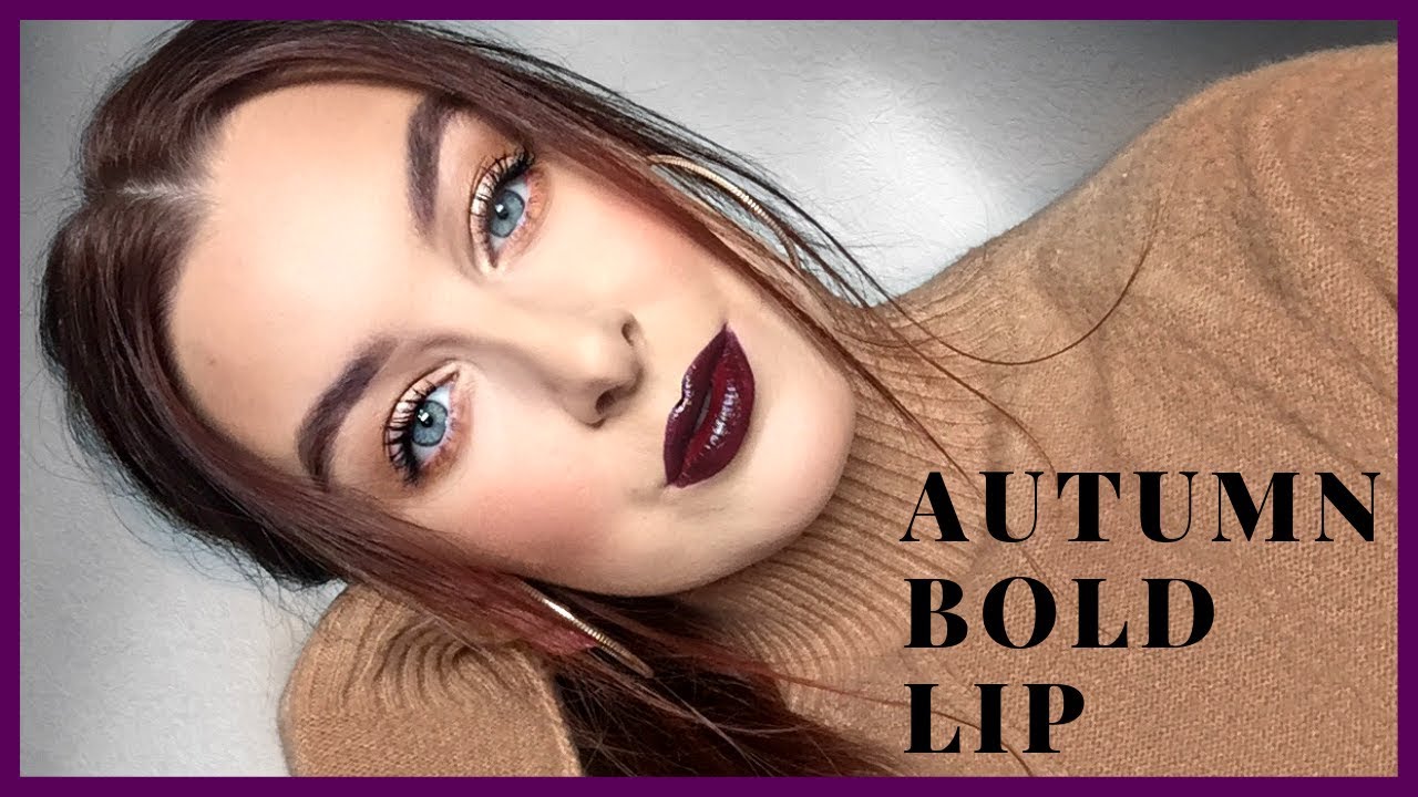 Easy Bold Lip Fall Makeup Tutorial