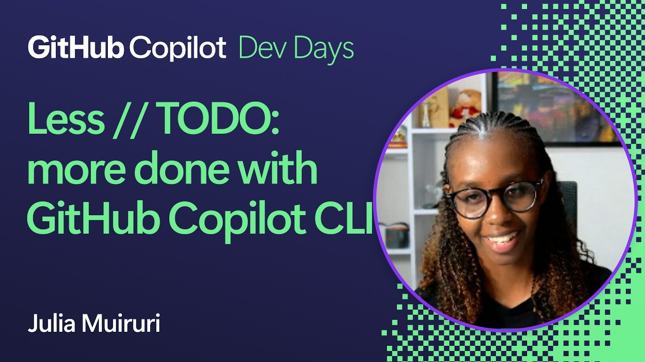 Less // TODO: more done with GitHub Copilot CLI - Tech Hub