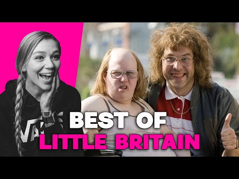 AMERICAN REACTS TO LITTLE BRITAIN BEST BITS | AMANDA RAE |