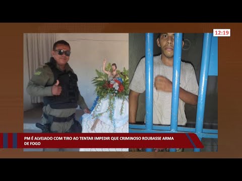 PM é alvejado com tiro ao tentar impedir que criminoso roubasse arma de fogo 08 08 2022