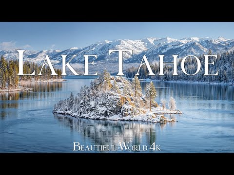 Lake Tahoe 4K | Winter Wonderland of Frozen Bays, Snowy Ridges & Whispering Pine Woods in the Snow