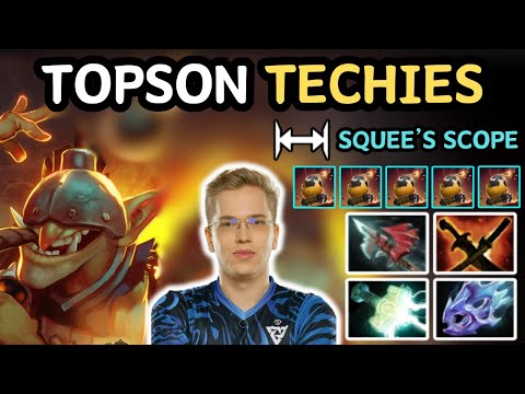 🔥 7.36b TOPSON TECHIES Midlane Highlights 🔥 Hitter Build TECHIES - Dota 2