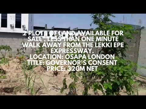 Mixed use Land For Sale Less Than 1 Minute Walk Away From Osapa London Bus Stop Lekki Expressway Lagos