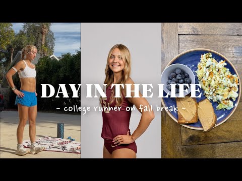 Productive Day in My Life as a D1 Runner | Fall Break Training, Studying for Finals & Healthy Habits