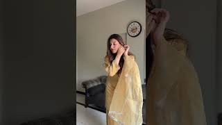 Gold Embellished Farshi Shalwar Suit - Video 2