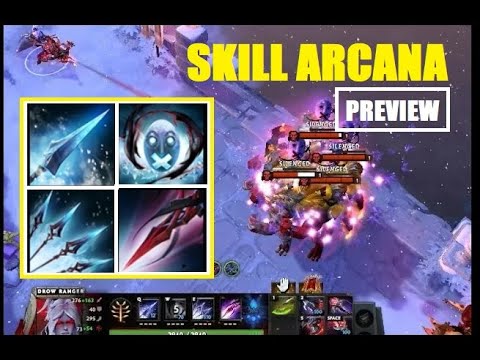 DROW RANGER ( Style 2) DREAD RETRIBUTION | ARCANA  - skill & item icon preview