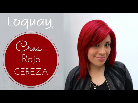 Смотреть онлайн видео Cabello Rojo Cereza paso a paso