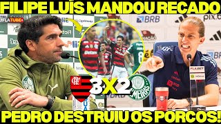 😱 Filipe Luís CALOU Abel! Mandou RECADO na LATA! Pedro DESTRUIU os Porcos! Leila caladinha! 🤫