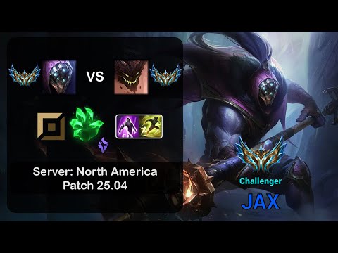 Jax Top vs Malphite - NA Challenger - Patch 25.04