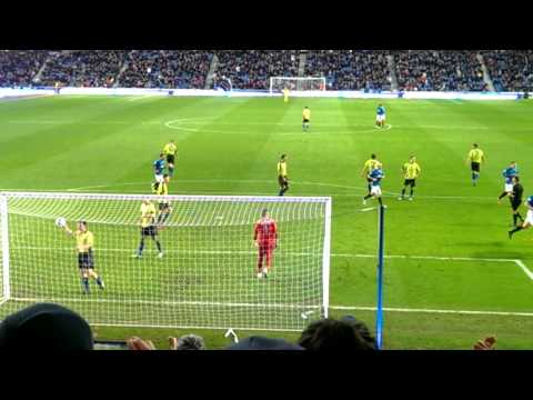 Rangers v Stranraer 26/12/13 McCulloch penalty