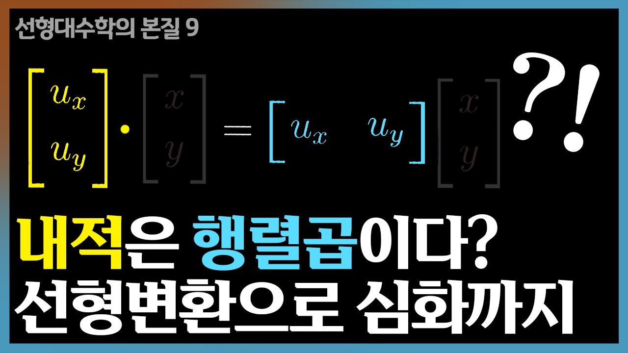Chapter 9: Dot products and duality | Essence of Linear Algebra