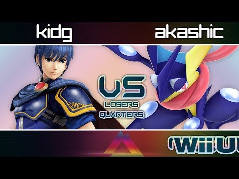 PRISM 115 - KidG (Marth) vs. Akashic (Greninja) - Losers Quarters - Smash Wii U