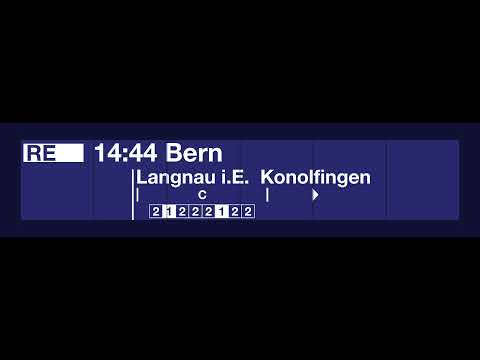 SBB TTS Durchsage • Einfahrt des RegioExpress nach Bern