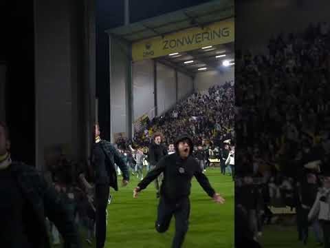 The moment that KSC Lokeren Temse were promoted to the 3rd league in Belgium on Saturday #Shorts