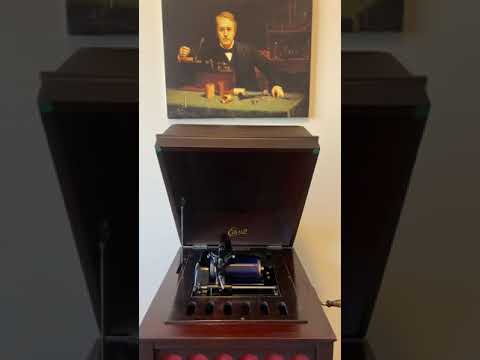 Edison blue amberol cylinder 5150 - “Lightning Express” by Vernon Dalhart & Chorus