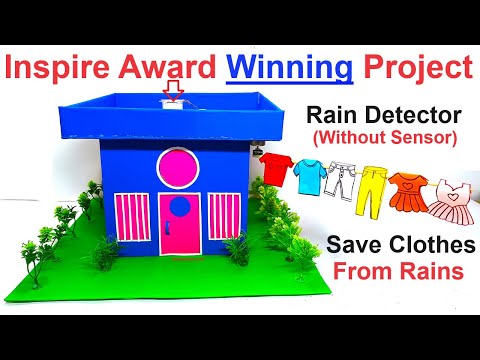 inspire award winning project rain detector working model without sensor automatic howtofunda