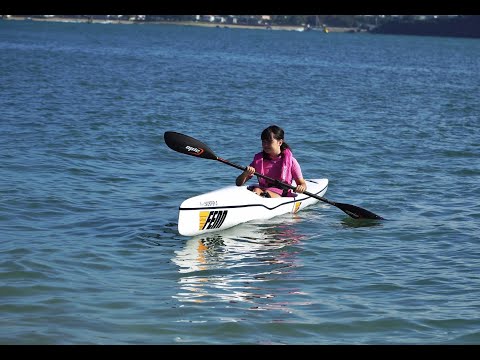 Kayak trip with my daughter. Fenn Swordfish S & Epic V7 surf skis.