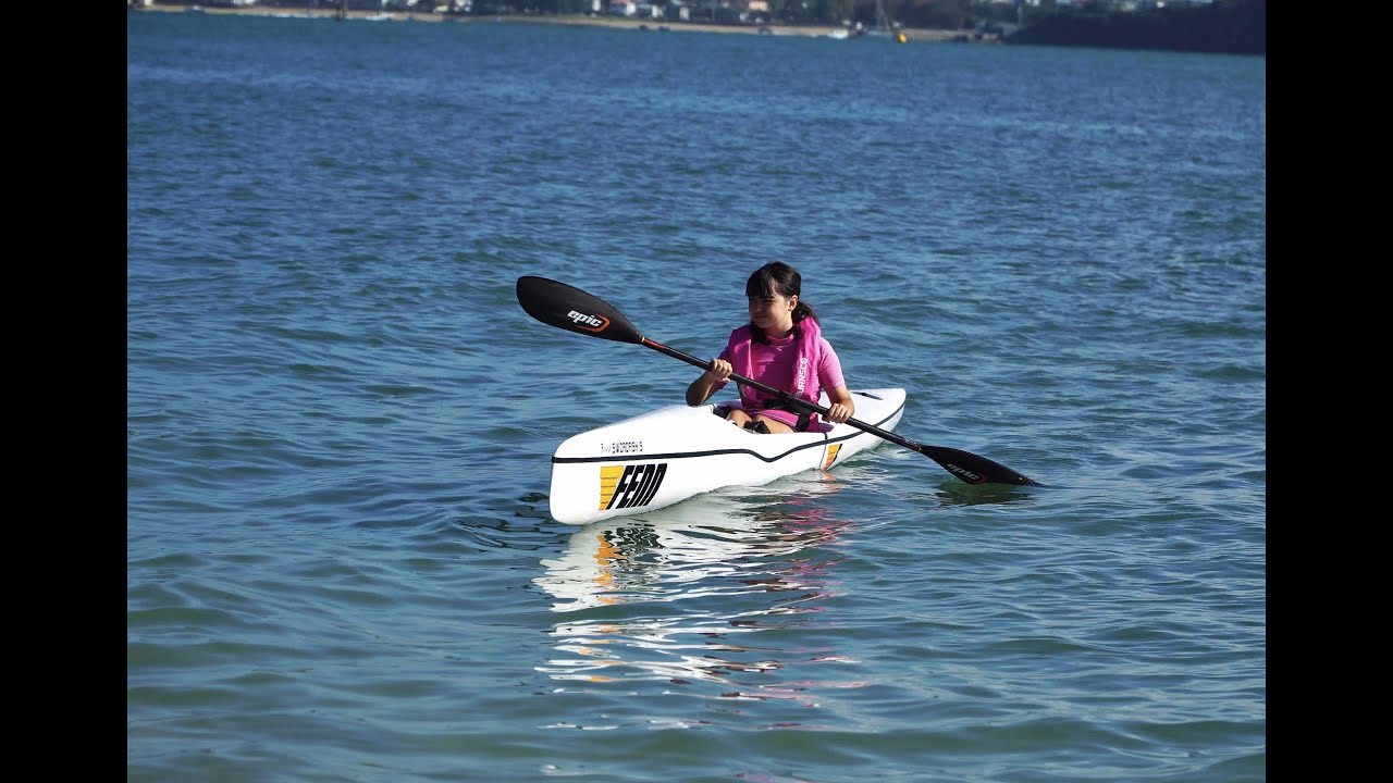 Kayak trip with my daughter. Fenn Swordfish S & Epic V7 surf skis.