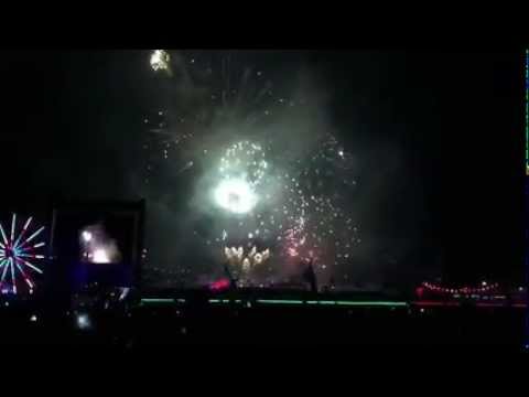 EDC fireworks in slow motion