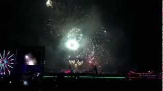 EDC fireworks in slow motion