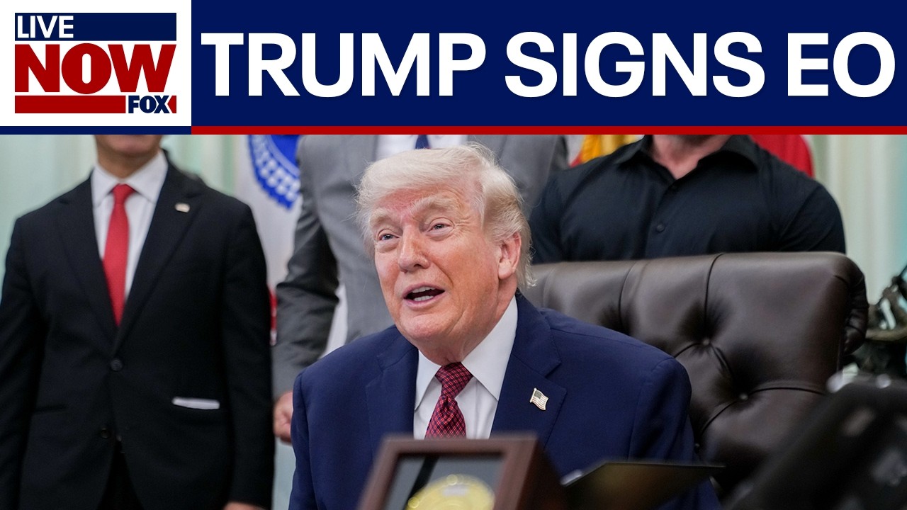 Trump signs executive order from White House