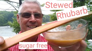 Stewed Rhubarb Sugar Free  😎