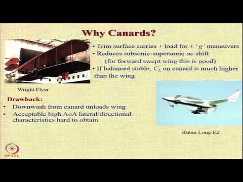 , title : 'Lecture 25 :  Canards and Flying Wing'