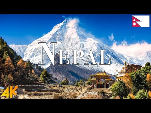 FLYING OVER NEPAL (4K UHD) • Amazing Aerial View, Scenic Relaxation Film with Calming Music - 4k