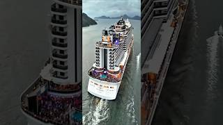 MSC SEAVIEW cruise ship cruzeiro navio transatlantico  santos brasil  ⁨@navios2025⁩  2025  #shorts