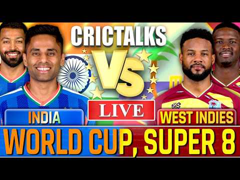 🔴 IND vs WI Cricket Live Match Today, T20 World Cup 2026 India v West Indies Score Commentary