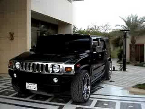 hummer h2 with a train horn in saudi arabia