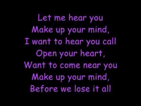 Europe - Open your Heart - Lyrics