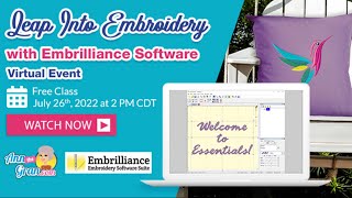 Leap Into Embroidery With Embrilliance Software