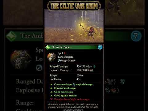 The Amber Spear - Lore Of Beasts | Total War Warhammer 3 #Shorts