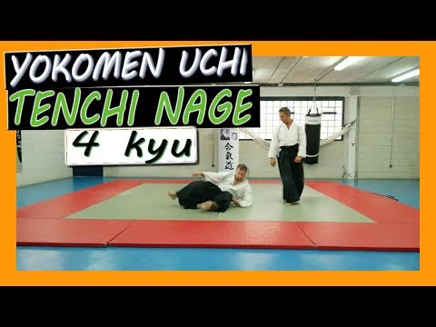 ⛩️ aïkido techniques - TACHI WAZA - YOKOMEN UCHI TENCHI NAGE - OMOTE - URA 🔥 ! - 4 kyu - test # 012