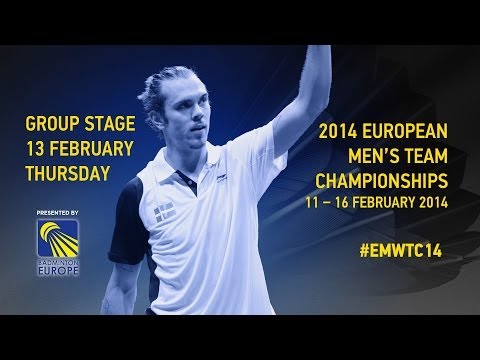 Group Stage - Matthias Almer (AUT) vs Mathias Borg (SWE) - 2014 European Men's Team C'ships