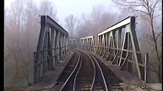 preview picture of video 'Greek Railways Macedonia - Nestos River Bridge, AEG DMU'