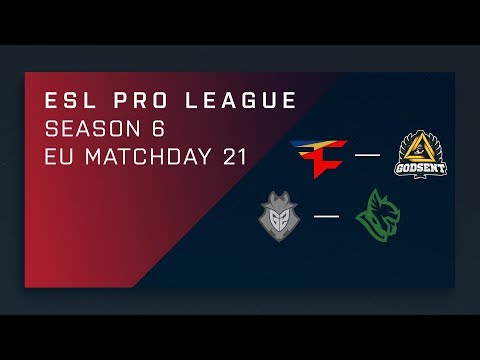 CS:GO: FaZe vs. GODSENT | G2 vs. Heroic - Day 21 - ESL Pro League Season 6 - EU 2nd Stream