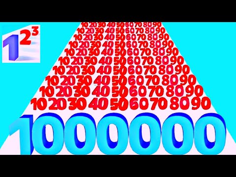 ✅Number Master 3D – Ultimate Run & Merge Gameplay | Level Up Your Number!