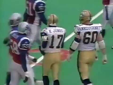 CFL 2000 EAST FINAL WINNIPEG BLUEBOMBERS AT MONTREAL ALOUETTES