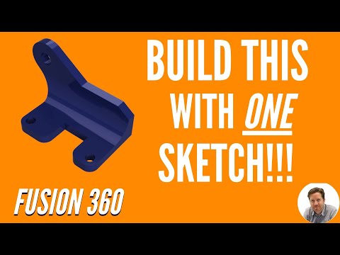 Create An Entire Part With One Sketch Fusion 360