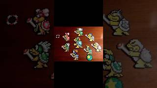 Bowser and the Koopalings | Super Mario Brothers 3 Inspired Perler Art #art