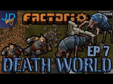 FACTORIO 0.17 DEATHWORLD with P0ober EP7 | Car Combat!
