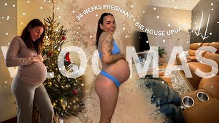 vlogmas ep4: we finally did it!! xmas tree traditions & house renovations at 34 weeks pregnant