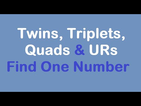 Sudoku Primer 306 - Using Twins, Triplets, Quads & URs to Find one Number