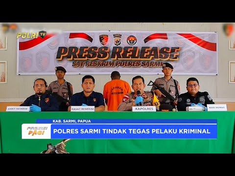 POLRES SARMI TETAPKAN TERSANGKA KASUS PEMBAKARAN