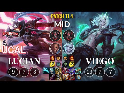KT Ucal Lucian vs Viego Mid - KR Patch 11.4