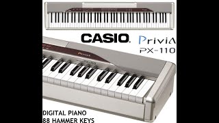 Video thumbnail for CASIO Privia PX-110 - (DEMO songs) part 1/3 by Keyboards - review - repair