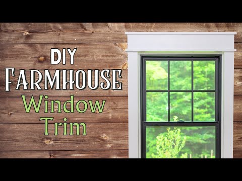 DIY Farmhouse Interior Window Trim – Craftsman Style – Rustic Wood